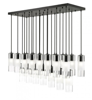 23 Light Linear Chandelier (276|824P-23L-MB)