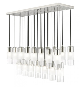 23 Light Linear Chandelier (276|824P-23L-BN)