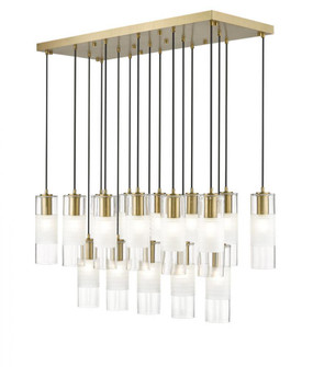 17 Light Linear Chandelier (276|824P-17L-MGLD)