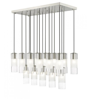 17 Light Linear Chandelier (276|824P-17L-BN)