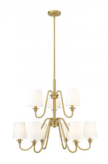 9 Light Chandelier (276|7509-9-32MGLD)