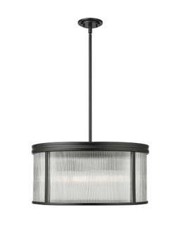 6 Light Chandelier (276|7504P24-MB)