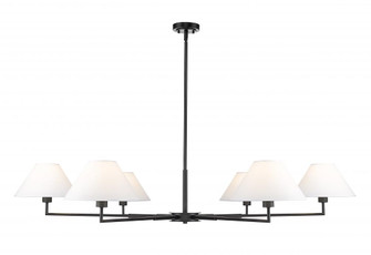 6 Light Chandelier (276|744-63R-MB)