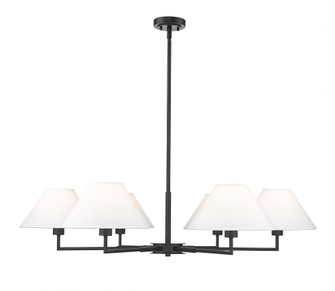 6 Light Chandelier (276|744-44R-MB)