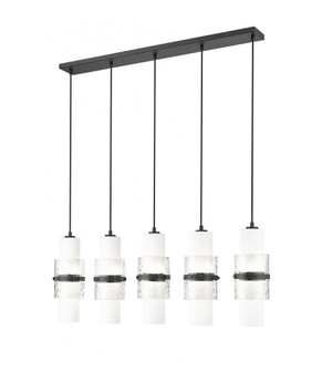 5 Light Linear Chandelier (276|1946P-5L-MB)