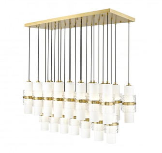 23 Light Linear Chandelier (276|1946P-23L-MGLD)