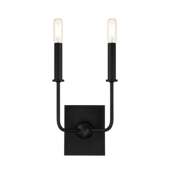 Avondale 2-Light Wall Sconce in Matte Black (128|9-4044-2-89)