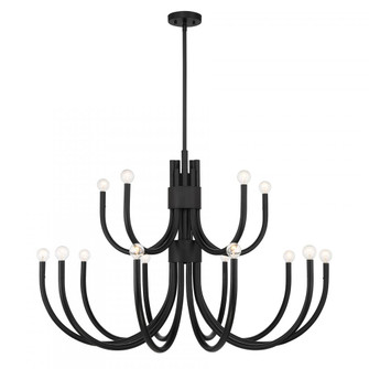 Sorrento 15-Light Chandelier in Matte Black (128|1-6682-15-89)