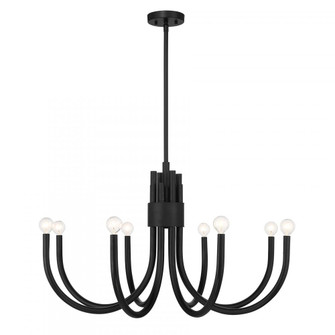 Sorrento 8-Light Chandelier in Matte Black (128|1-6680-8-89)