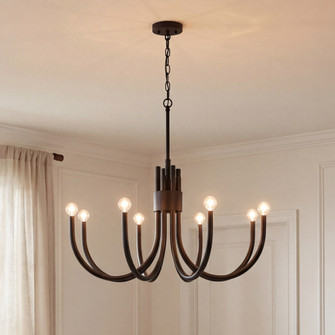 Sorrento 8-Light Chandelier in Matte Black (128|1-6680-8-89)