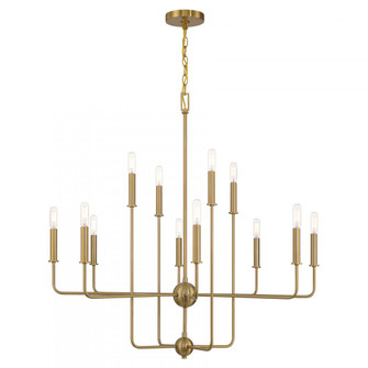 Avondale 12-Light Chandelier in Warm Brass (128|1-4046-12-322)