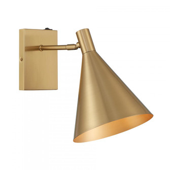 Pharos 1-Light Adjustable Wall Sconce in Noble Brass by Breegan Jane (128|9-8002CP-1-127)