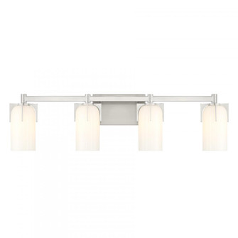Caldwell 4-Light Bathroom Vanity Light in Satin Nickel (128|8-4128-4-SN)