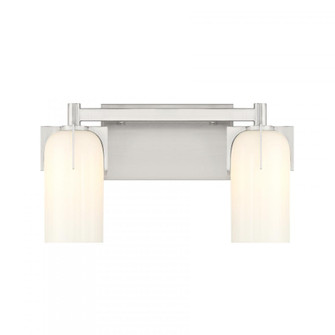 Caldwell 2-Light Bathroom Vanity Light in Satin Nickel (128|8-4128-2-SN)