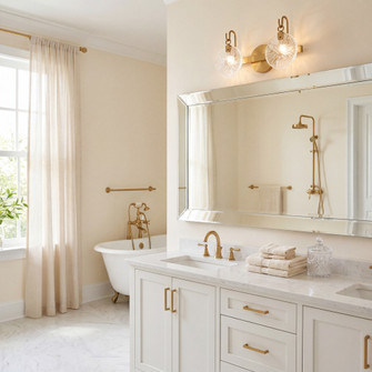 Addison 2-Light Bathroom Vanity Light in Warm Brass (128|8-3981-2-322)