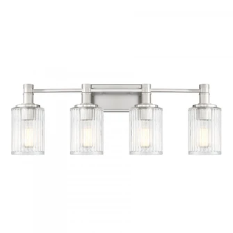 Concord 4-Light Bathroom Vanity Light in Silver and Polished Nickel (128|8-1102-4-146)