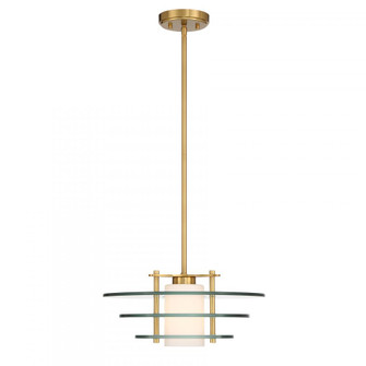 Newell 1-Light Pendant in Warm Brass (128|7-8604-1-322)