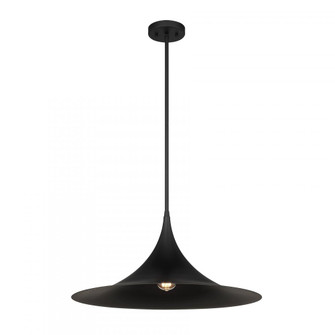 Bowdin 1-Light Pendant in Matte Black (128|7-7639-1-89)