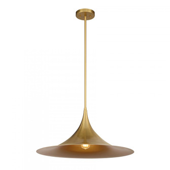 Bowdin 1-Light Pendant in Warm Brass (128|7-7639-1-322)