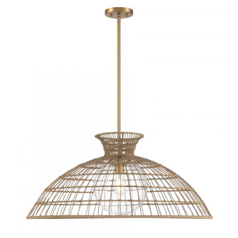 Lanai 1-Light Pendant in Warm Brass (128|7-6427-1-322)