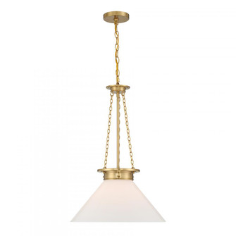 Myers 1-Light Pendant in Warm Brass (128|7-1011-1-322)