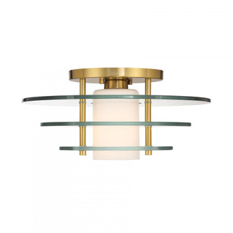 Newell 1-Light Ceiling Light in Warm Brass (128|6-8602-1-322)