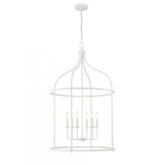 Brookstone 6-Light Pendant in Bisque White (128|3-7388-6-83)