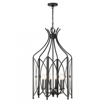 Enclave 6-Light Pendant in Black Tourmaline (128|3-6802-6-188)