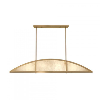 Legacy 4-Light Linear Chandelier in Warm Brass by Breegan Jane (128|1-6219-4-322)