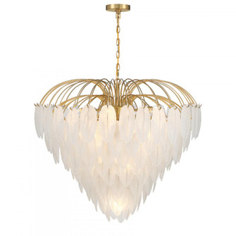 Boa 15-Light Chandelier in Warm Brass by Breegan Jane (128|1-3505-15-322)