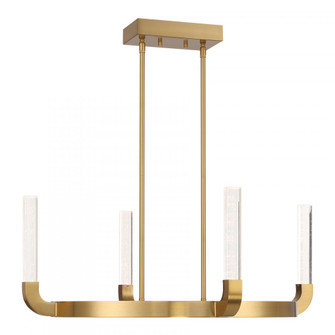 Del Mar 4-Light LED Chandelier in Warm Brass by Breegan Jane (128|1-2508-4-322)