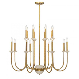 Oakhurst 16-Light Chandelier in Antique Gold (128|1-2296-16-262)