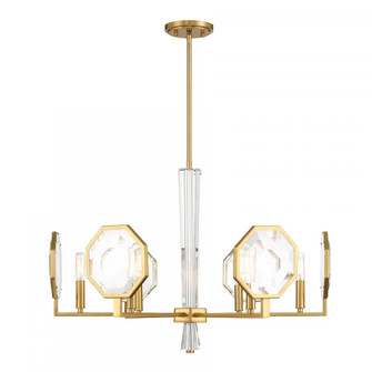 Leighton 6-Light Chandelier in Warm Brass (128|1-2216-6-322)