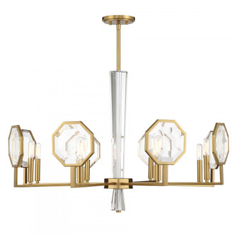 Leighton 8-Light Chandelier in Warm Brass (128|1-2218-8-322)