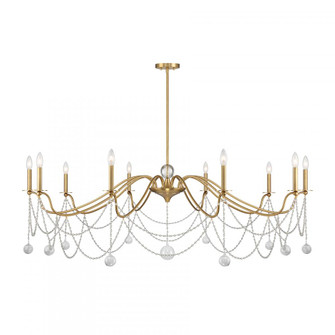 Mariposa 10-Light Chandelier in Warm Brass (128|1-7504-10-322)