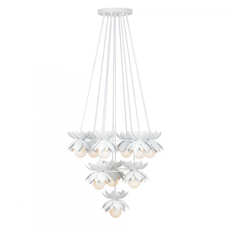 Pacha 10-Light Chandelier in White Cashmere by Breegan Jane (128|1-6914-10-47)