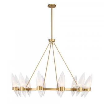 Nouvel 12-Light Chandelier in Warm Brass (128|1-5504-12-322)