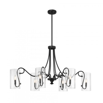 Calgary 6-Light Oval Chandelier in Matte Black (128|1-4571-6-89)