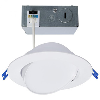 14 Watt; 6''; Directional Low-Profile Downlight; CCT Selectable; 120 Volt; White Finish (27|S11879)