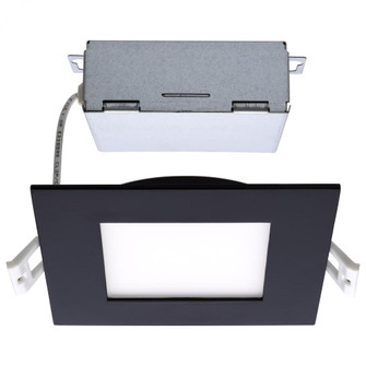 10 Watt; LED Direct Wire Downlight; Edge-lit; 4 inch; CCT Selectable; 120 volt; Dimmable; Square; (27|S11876)