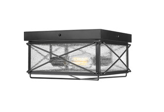 Robinson 2-Light Outdoor Flush Mount Powder Coated Black (670|42616-PBK)