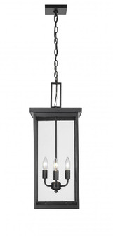 Barkeley 4-Light Outdoor Hanging Lantern Powder Coated Black (670|42605-PBK)