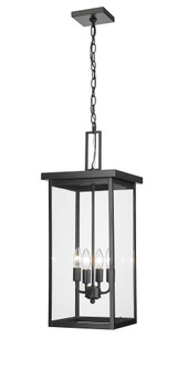Barkeley 4-Light Outdoor Hanging Lantern Powder Coated Black (670|42605-PBK)