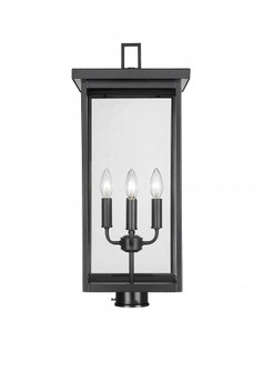 Barkeley 4-Light Outdoor Post Lantern Powder Coated Black (670|42604-PBK)
