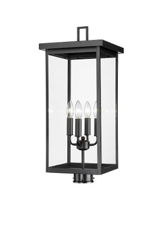 Barkeley 4-Light Outdoor Post Lantern Powder Coated Black (670|42604-PBK)