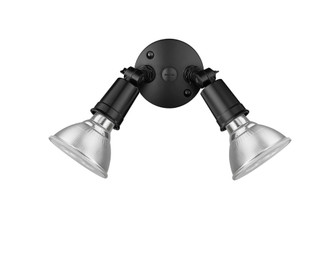2-Light Security Flood Lights Powder Coated Black (670|16002-PBK)