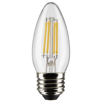 4 Watt B11 LED Filament; Clear; Medium Base; 5000K; 120 Volt; 2-Pack (27|S21879)