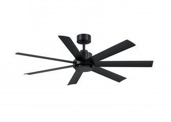 Pendry 56 inch Indoor/Outdoor Smart Ceiling Fan - Black with Black Blades (90|FPD6865BLW)