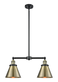 Appalachian - 2 Light - 23 inch - Black Antique Brass - Stem Hung - Adjustable Island Light (3442|209-BAB-M13-AB)