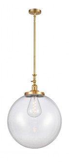 Beacon - 1 Light - 18 inch - Satin Gold - Stem Hung - Adjustable Mini Pendant (3442|206-SG-G202-18)